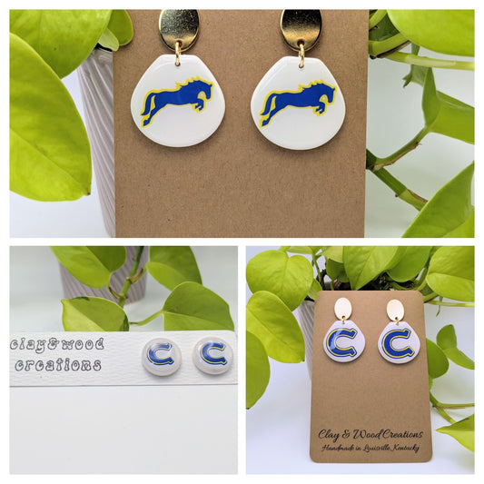Chenoweth Elementary School Earring Studs & Dangles - Show Your School Spirit! 🎒✨