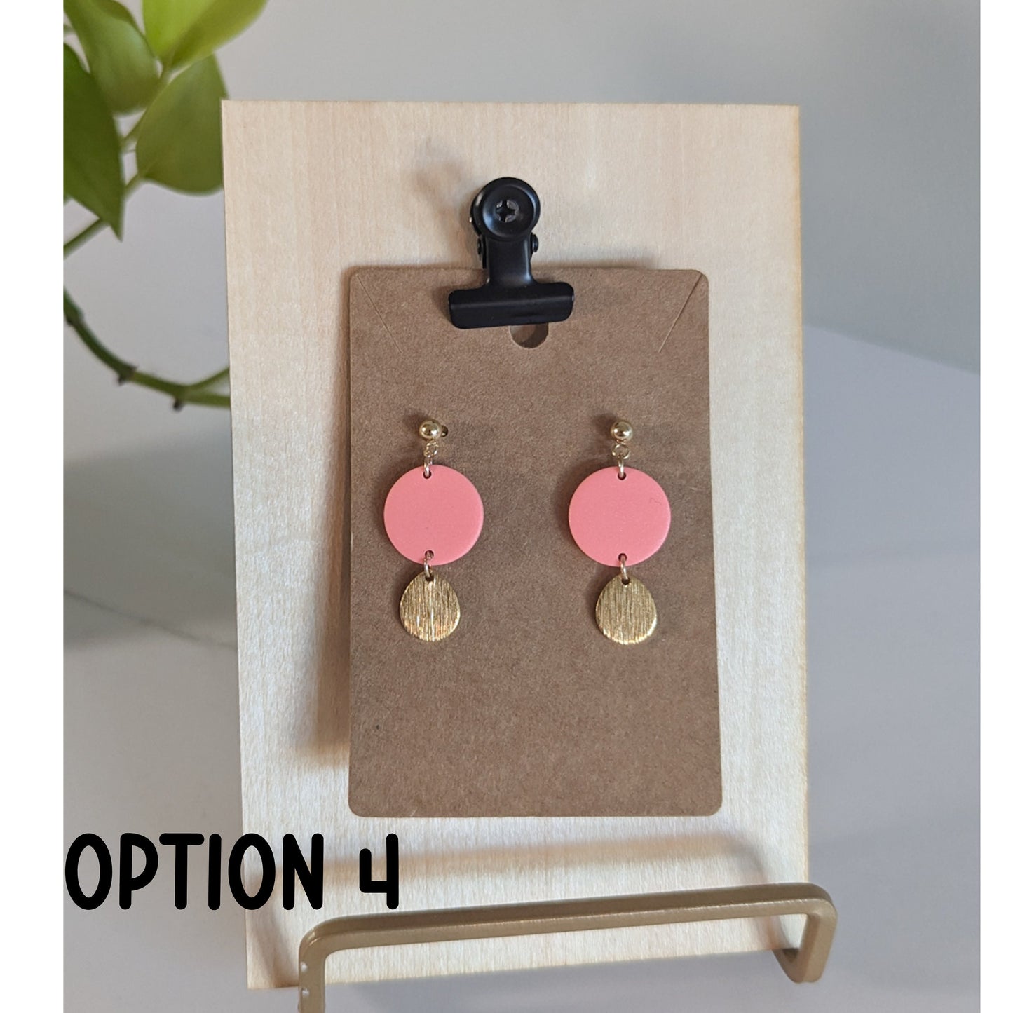 Handmade Flower Clay Earrings